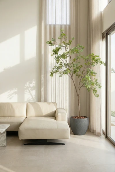 Artificial Elm Tree in Black Easington Pot - 240cm