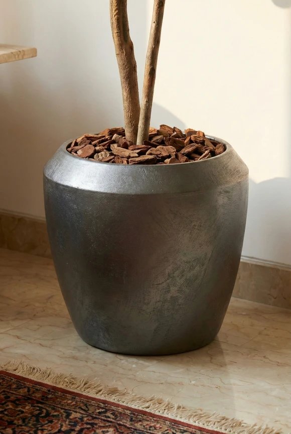 Artificial Orange Tree in Slate Earle Dumpy Pot - 150cm