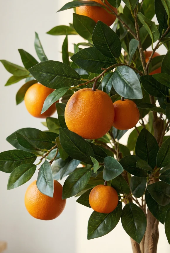 Artificial Orange Tree in Slate Earle Dumpy Pot - 150cm