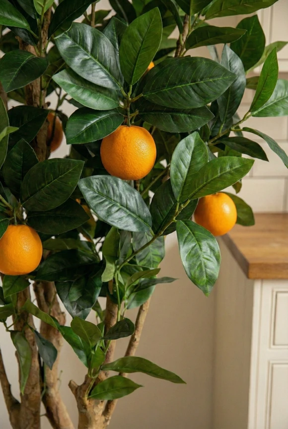 Artificial Orange Tree in Slate Earle Dumpy Pot - 150cm