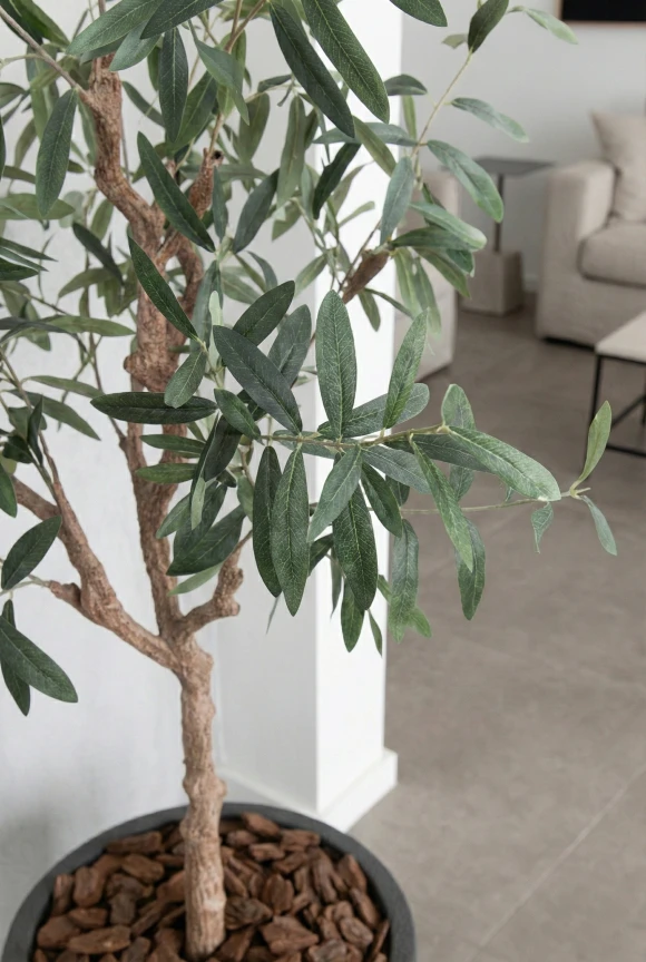 Artificial Olive Tree in Black Easington Pot - 180cm