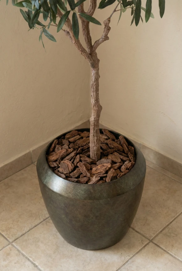 Artificial Olive Tree in Mocha Earle Dumpy Pot - 180cm